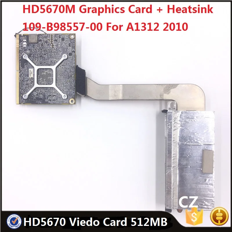 Оригинальная видеокарта HD5670 HD5670M 5670M 512MB 109-B98557-00 Для iMac A1312 A1311 2010 GPU плата с тестированным радиатором
Оригинальная видеокарта HD5670 HD5670M 5670M 512MB 109-B98557-00 Для iMac A1312 A1311 2010 GPU плата с тестированным радиатором