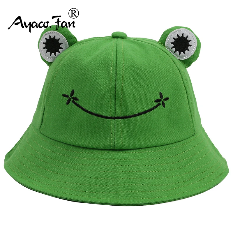 Parent-Kid Cartoon Frog Women Bucket Hat Panama Men Fishing Cap Cute Froggy Big Eyes Hat Homme Femme Chapeau Fisherman Sun Hat
Parent-Kid Cartoon Frog Women Bucket Hat Panama Men Fishing Cap Cute Froggy Big Eyes Hat Homme Femme Chapeau Fisherman Sun Hat