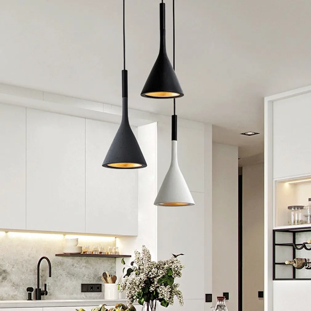 

NEW LED Chandelier Nordic Modern Kitchen Lamps Bars Family Bedrooms Hanging Lamps Chandeliers Coffee Shops Without Bulb