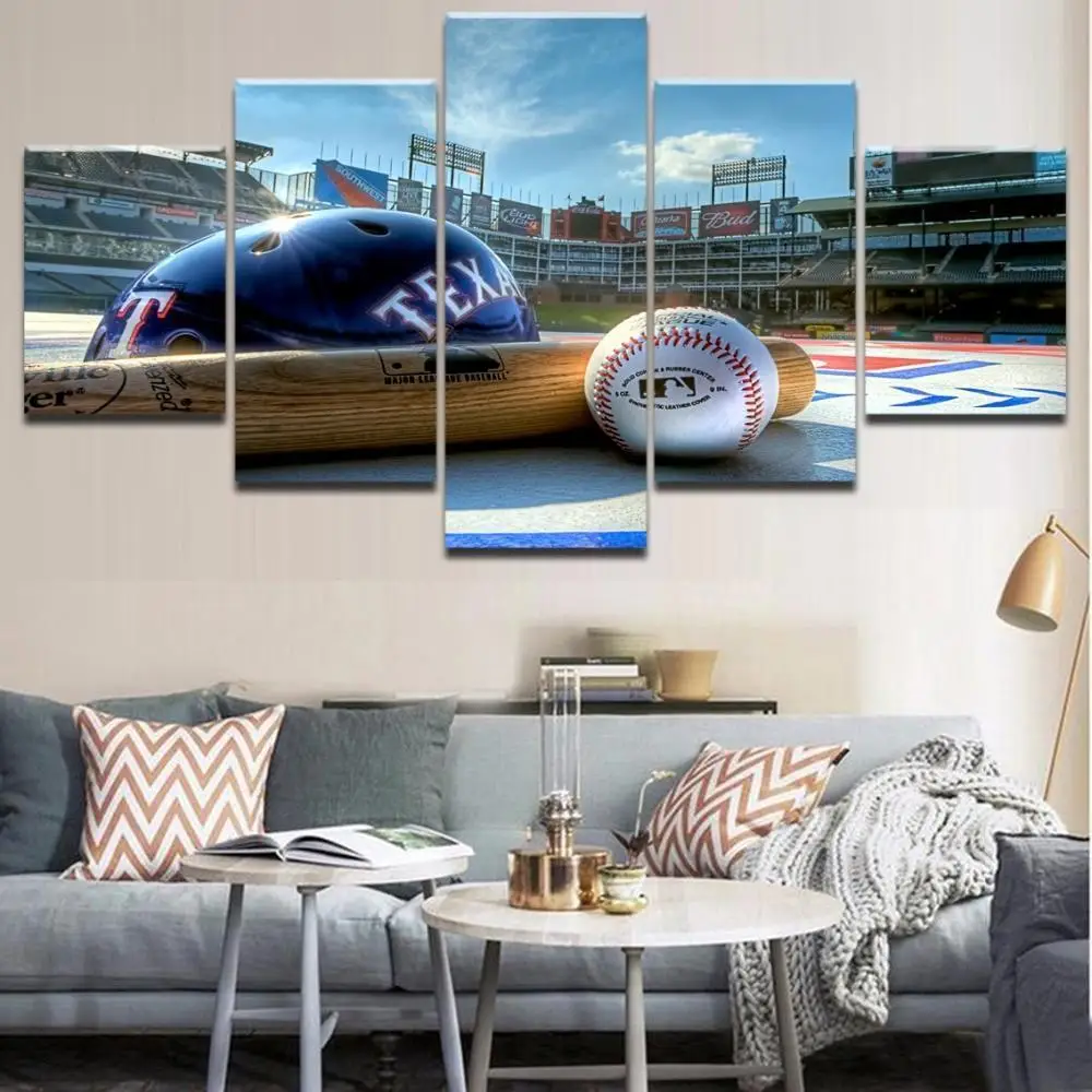 5 Pieces Wall Art Canvas Painting Baseball Sports Poster Modular Home Pictures Living Room Modern Decorative Framework
5 Pieces Wall Art Canvas Painting Baseball Sports Poster Modular Home Pictures Living Room Modern Decorative Framework