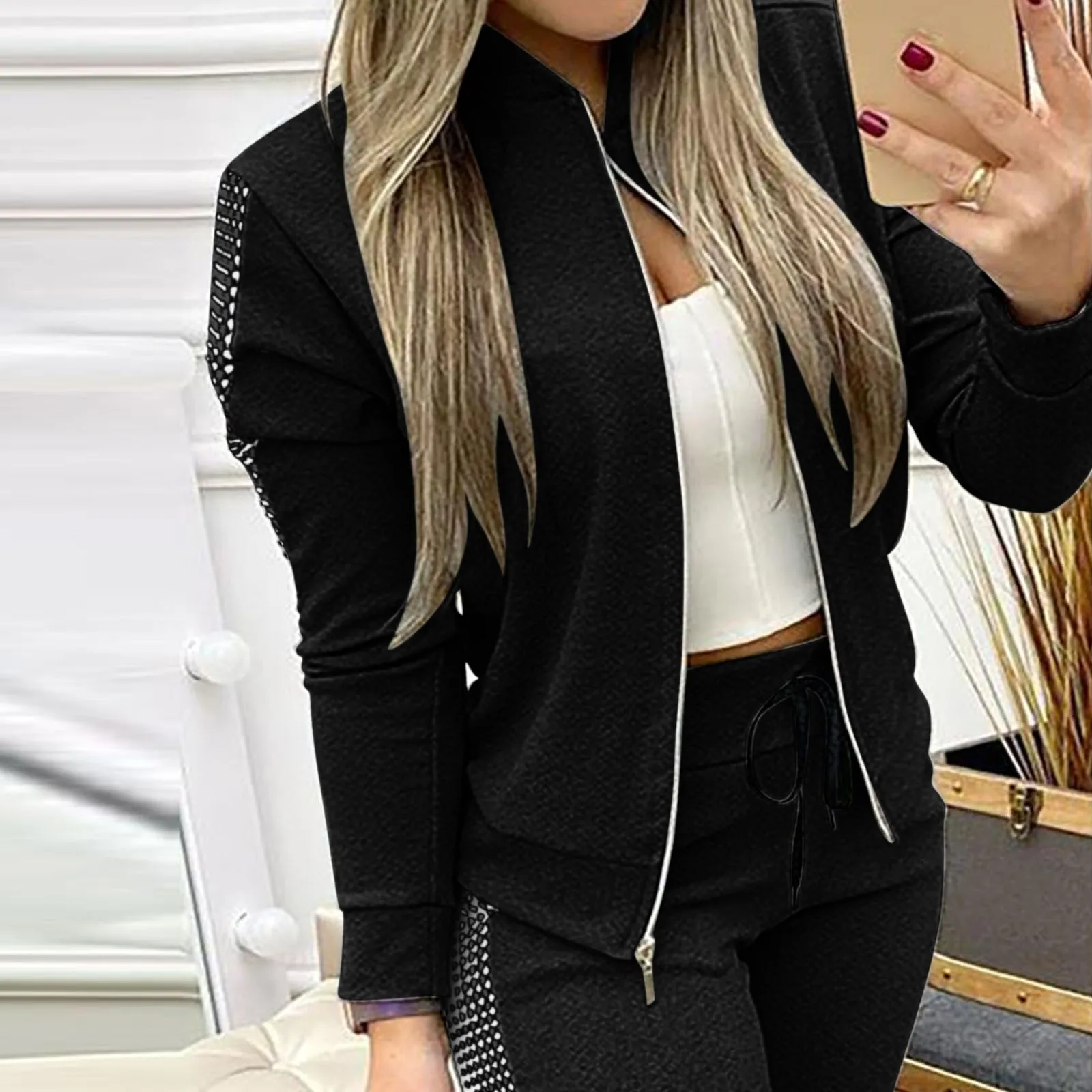2Pcs Set Women Sport Tracksuit Zipper Hoodies Sweatshirt Pants Set Jogger Sport Wear Ladies Casual Sweat Autumn Streetwear Suit
2Pcs Set Women Sport Tracksuit Zipper Hoodies Sweatshirt Pants Set Jogger Sport Wear Ladies Casual Sweat Autumn Streetwear Suit