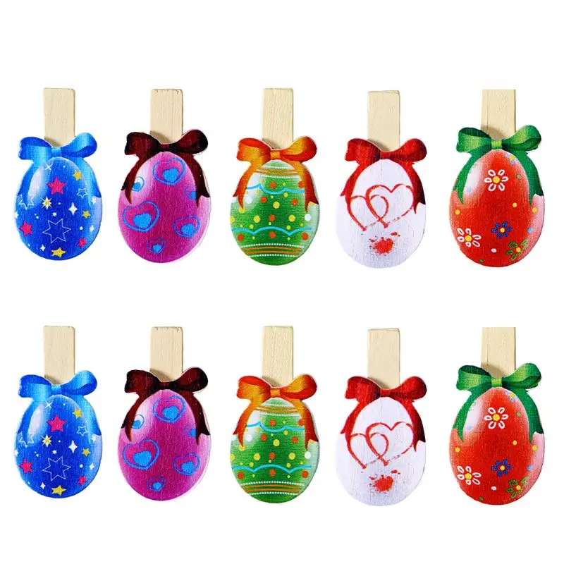 10pcs Lovely Easter Eggs Shaped Wooden Pegs Photo Clips Note Memo Card Holder Easter Party Favor
10pcs Lovely Easter Eggs Shaped Wooden Pegs Photo Clips Note Memo Card Holder Easter Party Favor