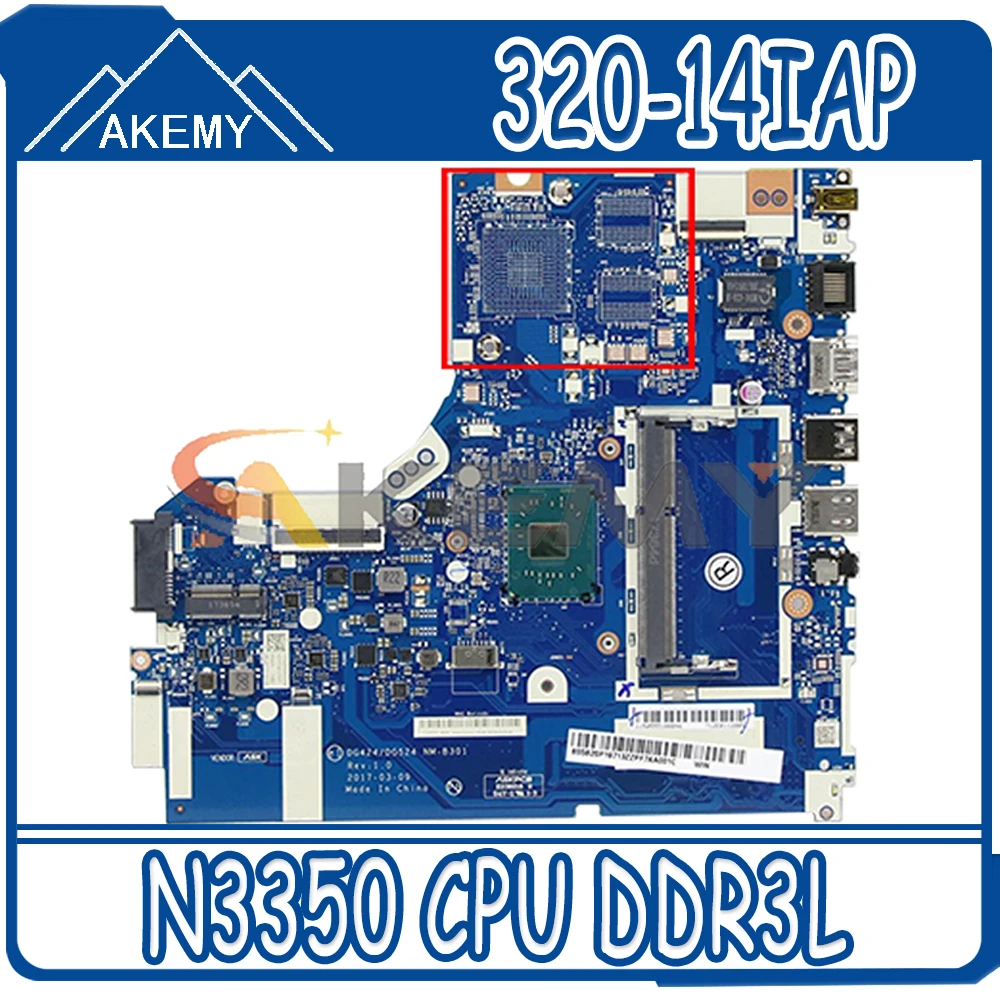 Akemy для Lenovo 320-14IAP Материнская плата ноутбука DG424/DG524 NM-B301 N3350 процессор DDR3L Испытано 100% работает FRU 5B20P19713
Akemy для Lenovo 320-14IAP Материнская плата ноутбука DG424/DG524 NM-B301 N3350 процессор DDR3L Испытано 100% работает FRU 5B20P19713