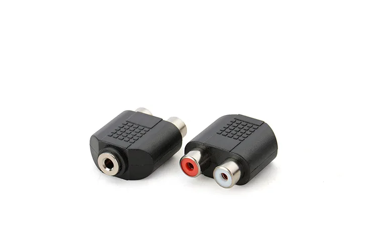 for Speaker Power Amplifier Plated 3.5mm Audio Stereo Jack Female To 2 RCA Female Audio Jack Connector Adapter
for Speaker Power Amplifier Plated 3.5mm Audio Stereo Jack Female To 2 RCA Female Audio Jack Connector Adapter