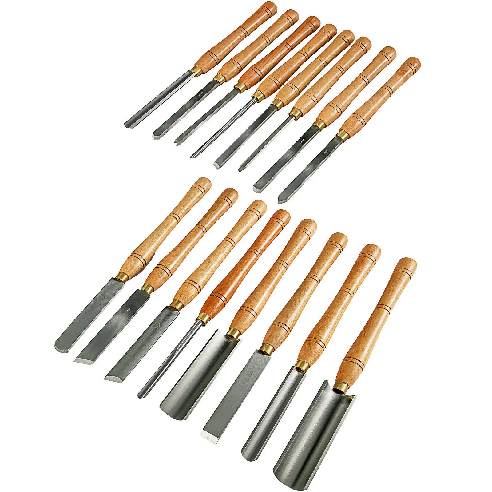 Wood Chisel Set 16 Piece Lathe Chisel HSS Steel Blades Woodworking Chisels Wood Turning Tools for Wood Carving Root Carving Furn
Wood Chisel Set 16 Piece Lathe Chisel HSS Steel Blades Woodworking Chisels Wood Turning Tools for Wood Carving Root Carving Furn