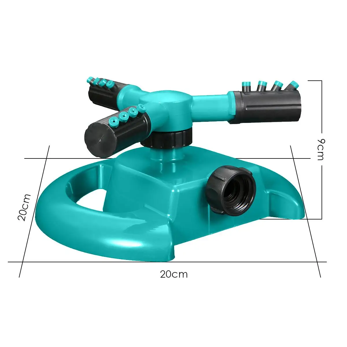 New Garden Sprinklers Automatic Watering Grass Lawn 360 Degree Fully 3 Nozzle Circle Rotating Irrigation System
New Garden Sprinklers Automatic Watering Grass Lawn 360 Degree Fully 3 Nozzle Circle Rotating Irrigation System