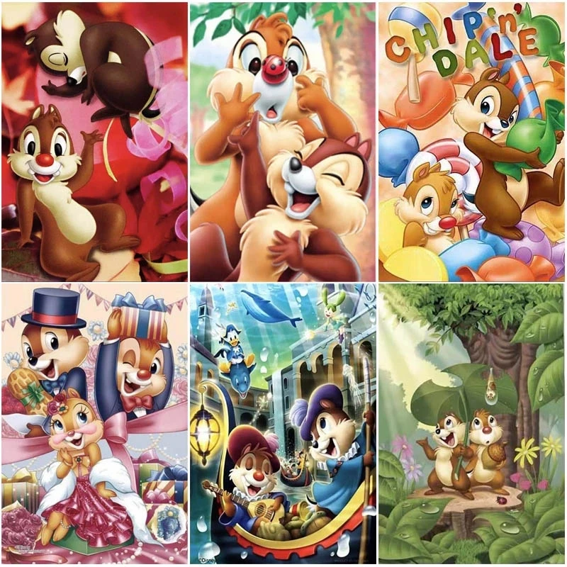 Disney Chip 'n' Dale Diamond Painting Cartoon Squirrel Full Square/Round Diamond Mosaic embroidery kid's Room Decor Handwork kit 
Disney Chip 'n' Dale Diamond Painting Cartoon Squirrel Full Square/Round Diamond Mosaic embroidery kid's Room Decor Handwork kit