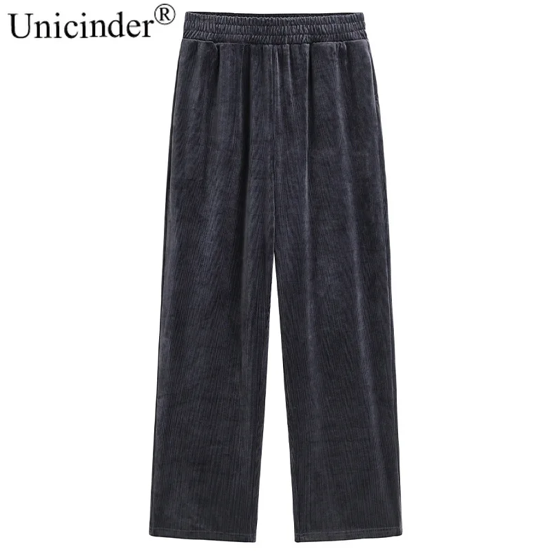 Unicinder Plus Size Slim and Fat Loose Velvet Mop Pants Korean Version of High Waist Straight Joker Sweatpants 9907
Unicinder Plus Size Slim and Fat Loose Velvet Mop Pants Korean Version of High Waist Straight Joker Sweatpants 9907