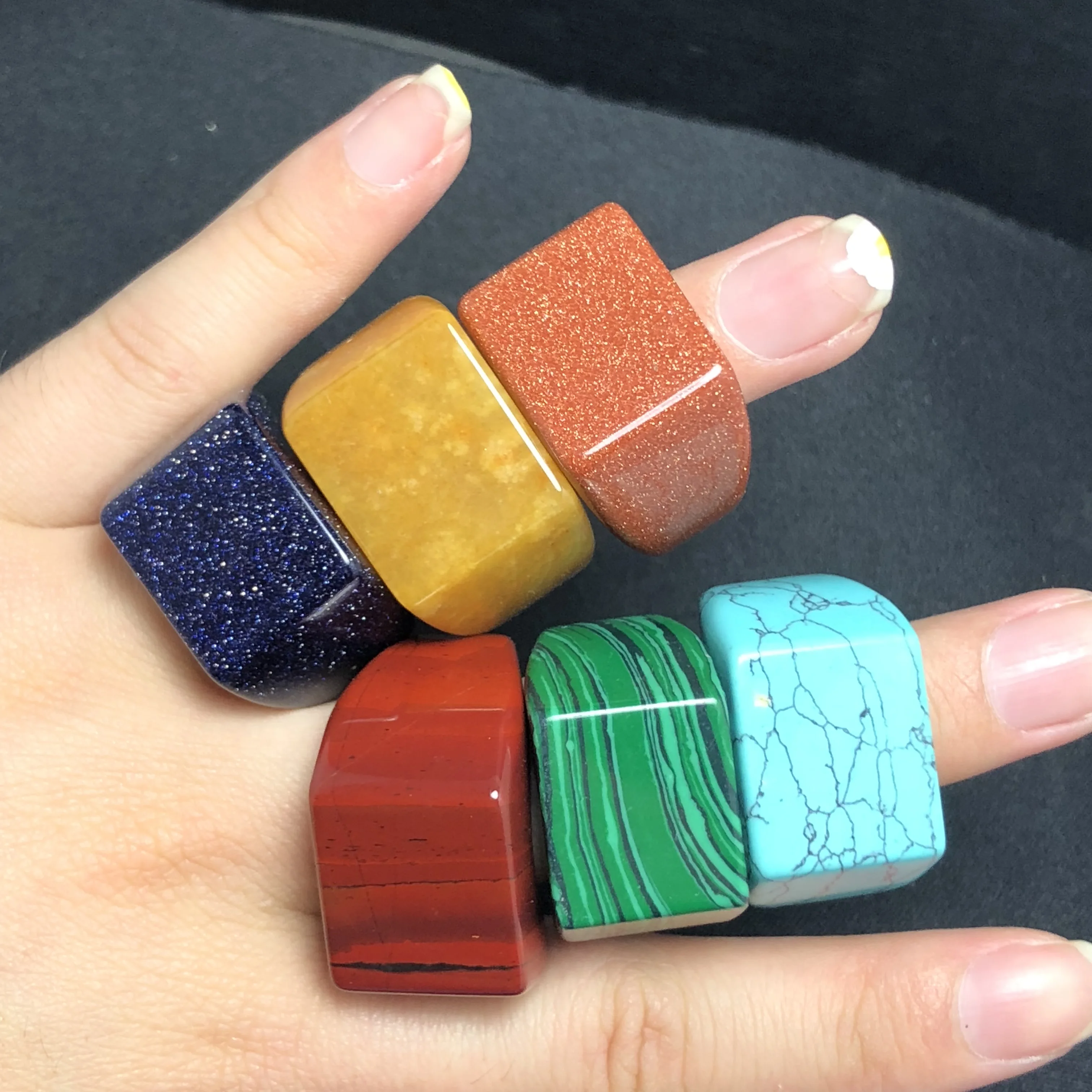 Кольцо с гравировкой из натурального кристалла в стиле ретро, очаровательное Открытое кольцо-молоток, манжета для мужчин и женщин 
Кольцо с гравировкой из натурального кристалла в стиле ретро, очаровательное Открытое кольцо-молоток, манжета для мужчин и женщин