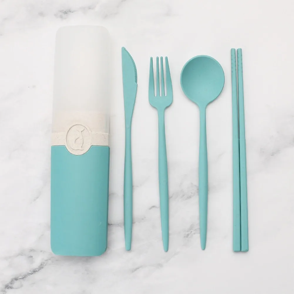 Storage Box Five-piece Set Wheat Straw Reusable Portable Tableware Knife, Fork, Spoon, Chopsticks Set Storage Box And Suitcase
Storage Box Five-piece Set Wheat Straw Reusable Portable Tableware Knife, Fork, Spoon, Chopsticks Set Storage Box And Suitcase
