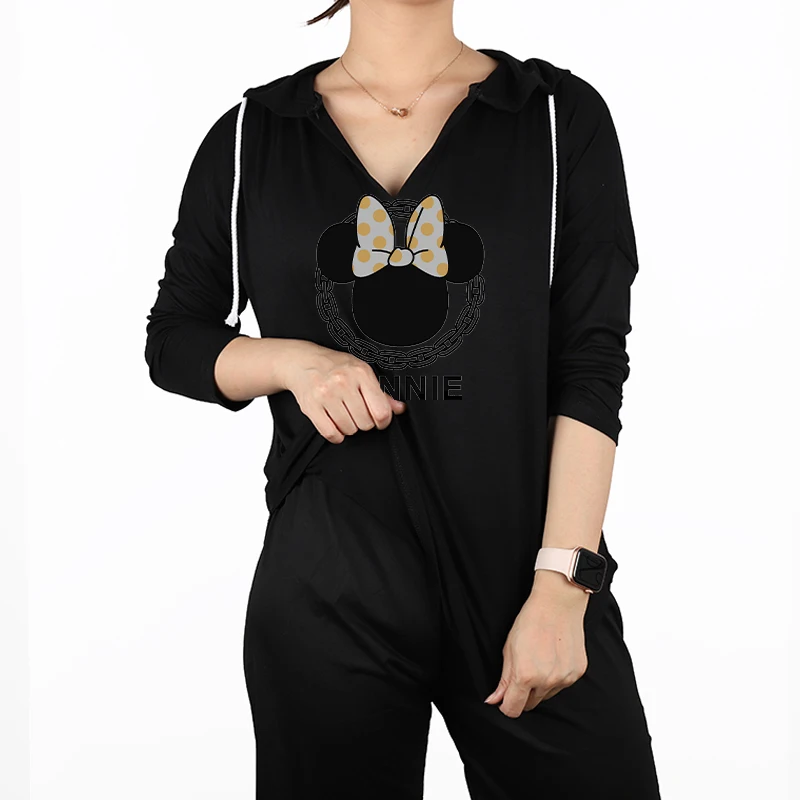 Disney Long Sleeve Tee Mickey Mouse Minnie Mouse Bow Tshirt Autumn Spring Hooded Tops Casual Women's Tees Vneck Kawaii Fashion
Disney Long Sleeve Tee Mickey Mouse Minnie Mouse Bow Tshirt Autumn Spring Hooded Tops Casual Women's Tees Vneck Kawaii Fashion
