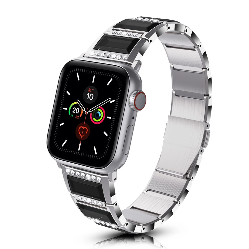 Ремешок из нержавеющей стали и стекла для Apple Watch SE Band Series 6 5 4 3, роскошный браслет для iWatch Band 40 мм 44 мм 38 мм 42 мм
Ремешок из нержавеющей стали и стекла для Apple Watch SE Band Series 6 5 4 3, роскошный браслет для iWatch Band 40 мм 44 мм 38 мм 42 мм