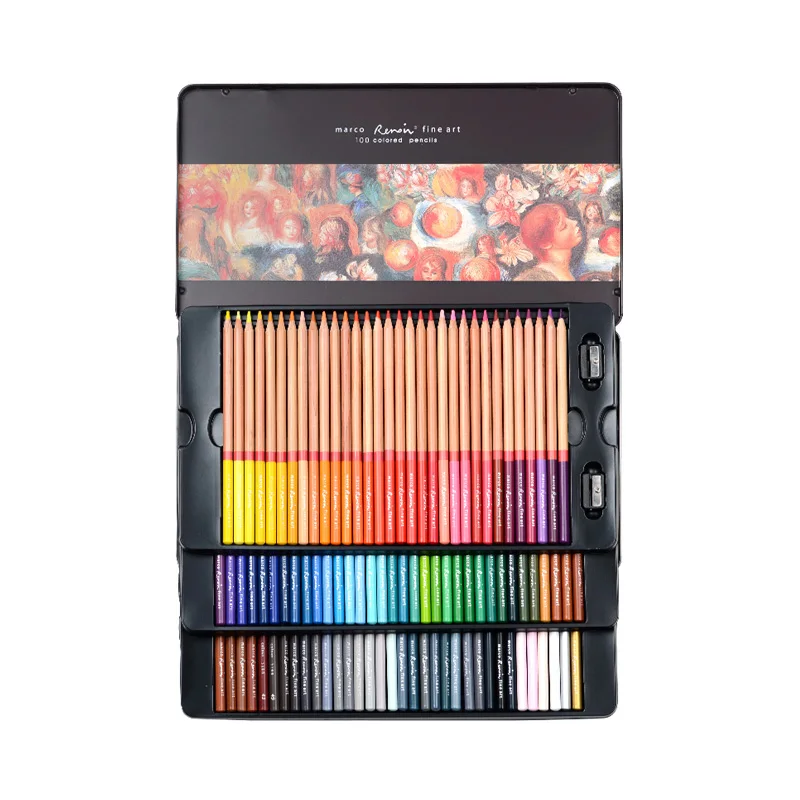 Marco Renoir Fine 24/36/48/72/100 Professional Oily Color Pencils Coloured Drawing Pencil Set Art Supplies For School Office
Marco Renoir Fine 24/36/48/72/100 Professional Oily Color Pencils Coloured Drawing Pencil Set Art Supplies For School Office