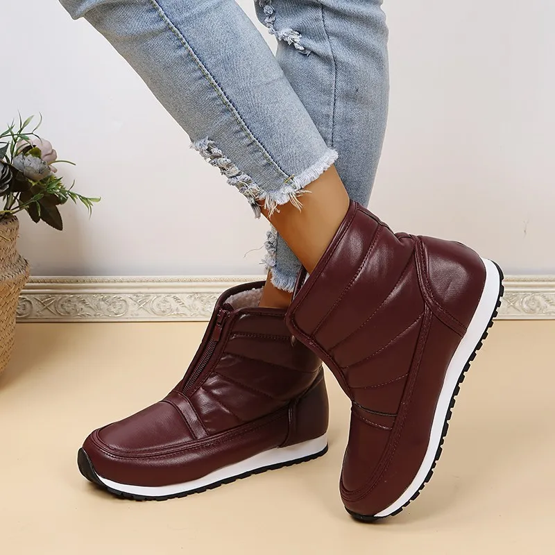 2021 New Autumn and Winter Women's Boots Solid Color Round Toe Flat Boots Outdoor Anti-skiing Boots Comfortable Casual Boots
2021 New Autumn and Winter Women's Boots Solid Color Round Toe Flat Boots Outdoor Anti-skiing Boots Comfortable Casual Boots
