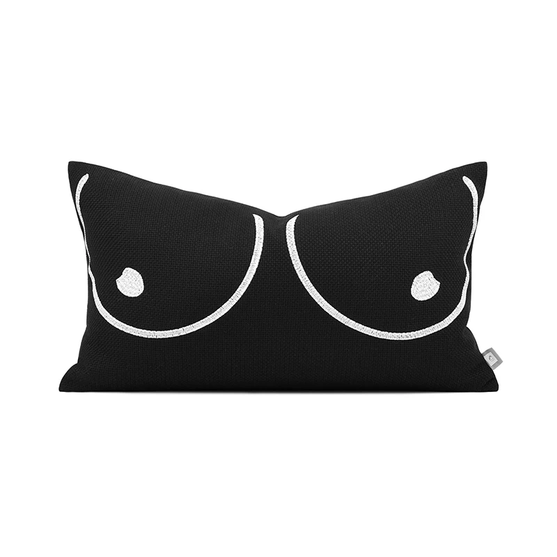 Lovely Cushion Cover Decorative LInen Cotton Waist Pillows For Living Room Solid Black Sofa Car Cushions 30*50cm
Lovely Cushion Cover Decorative LInen Cotton Waist Pillows For Living Room Solid Black Sofa Car Cushions 30*50cm