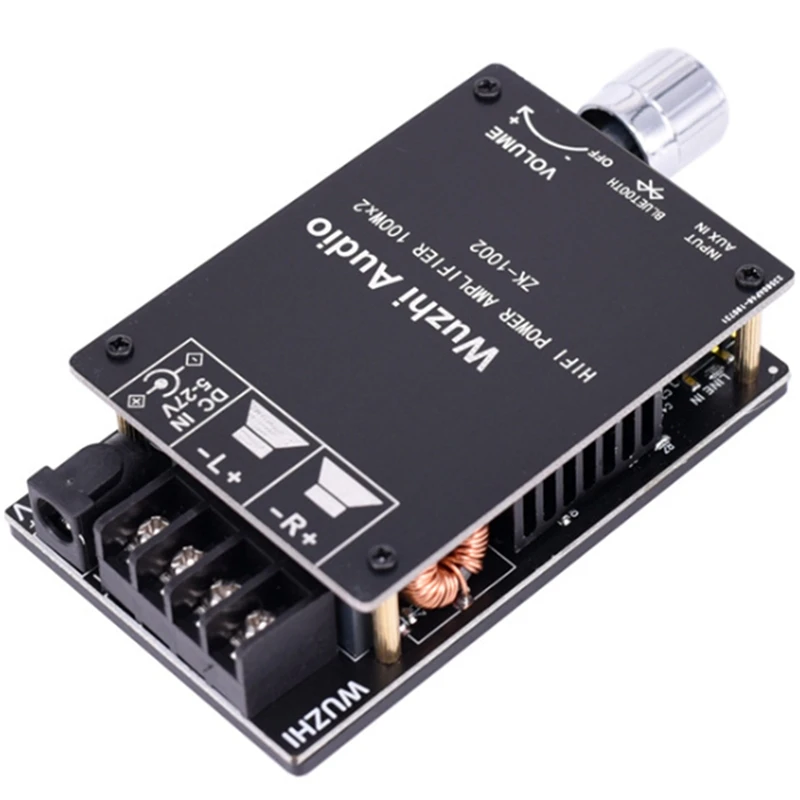 ZK-1002 HIFI TPA3116 Bluetooth 5.0 High Power Digital Amplifier Stereo Board 100W+100W AMP Amplificador Audio Home Theater
ZK-1002 HIFI TPA3116 Bluetooth 5.0 High Power Digital Amplifier Stereo Board 100W+100W AMP Amplificador Audio Home Theater