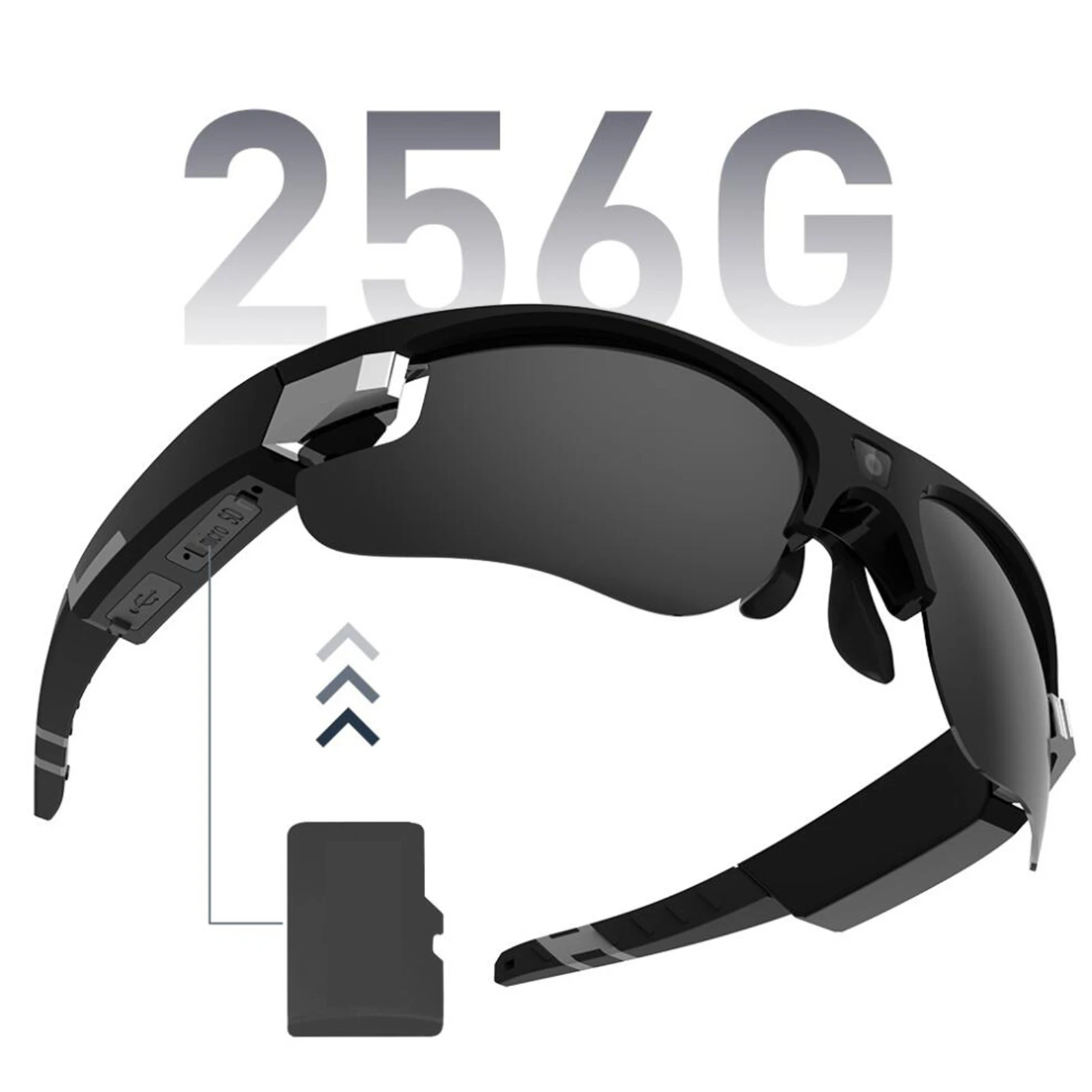 Wearable Camera Video Sunglasses 1080P HD Cam Glasses for Cycling, Driving, Running, Hunting Support Up to 256GB TF Card
Wearable Camera Video Sunglasses 1080P HD Cam Glasses for Cycling, Driving, Running, Hunting Support Up to 256GB TF Card