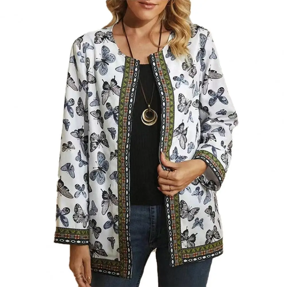 Women Jacket Butterflies Print O Neck Autumn Winter Loose Crew Neck Cardigan Coat Daily Wear Clothing 2021
Women Jacket Butterflies Print O Neck Autumn Winter Loose Crew Neck Cardigan Coat Daily Wear Clothing 2021