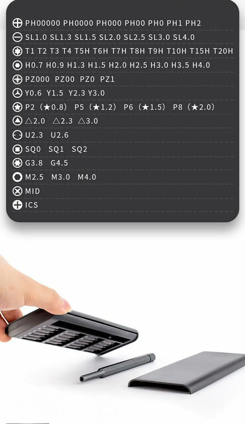 Magnetic Hex Phillips Bits Mobile Phone Laptop Repair Tools Kit 63 in 1 CR-V Bit Screwdriver Box Precision Screw Driver Torx Bit
Magnetic Hex Phillips Bits Mobile Phone Laptop Repair Tools Kit 63 in 1 CR-V Bit Screwdriver Box Precision Screw Driver Torx Bit