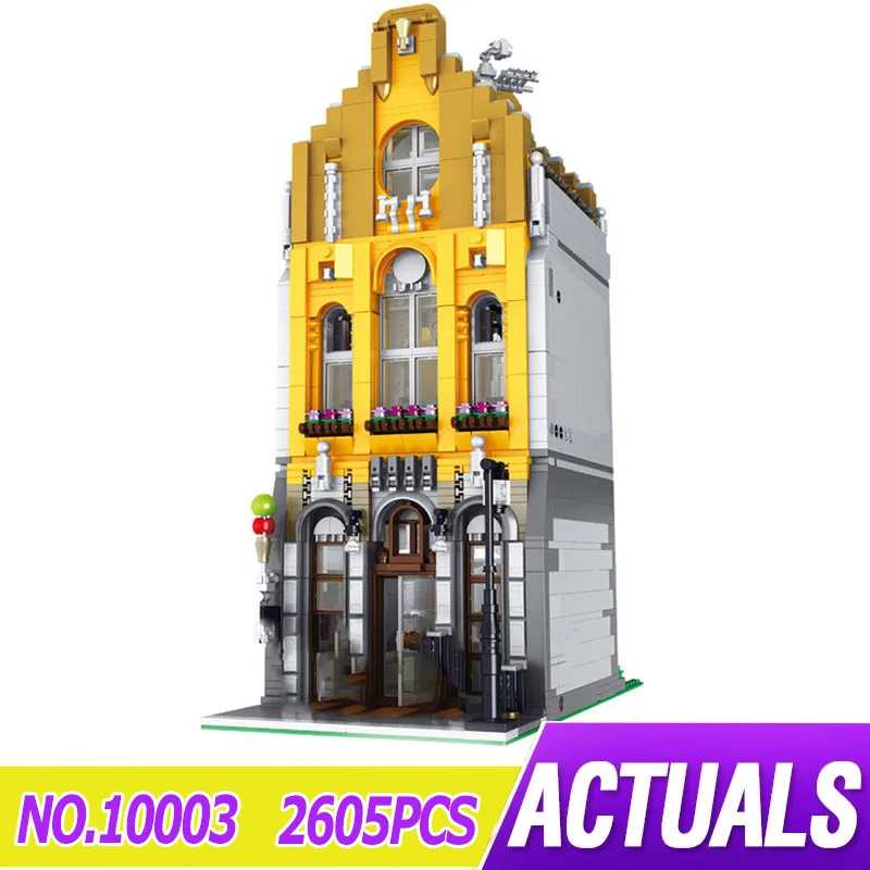 Модульный конструктор MOC 10003, модель магазина мороженого, совместимые с LepinBlocks, блоки уличного вида, кирпичи, развивающие игрушки, подарок
Модульный конструктор MOC 10003, модель магазина мороженого, совместимые с LepinBlocks, блоки уличного вида, кирпичи, развивающие игрушки, подарок