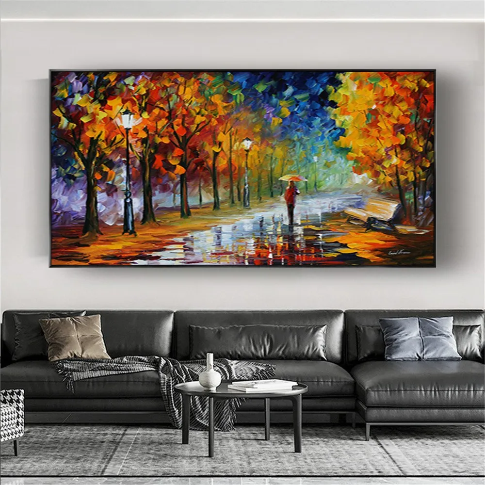 Frameless Large Panorama Panorama Modern Mural Rain Tree Road Cutter Oil Painting Canvas Wall Art Decoration Aisle entrance art
Frameless Large Panorama Panorama Modern Mural Rain Tree Road Cutter Oil Painting Canvas Wall Art Decoration Aisle entrance art