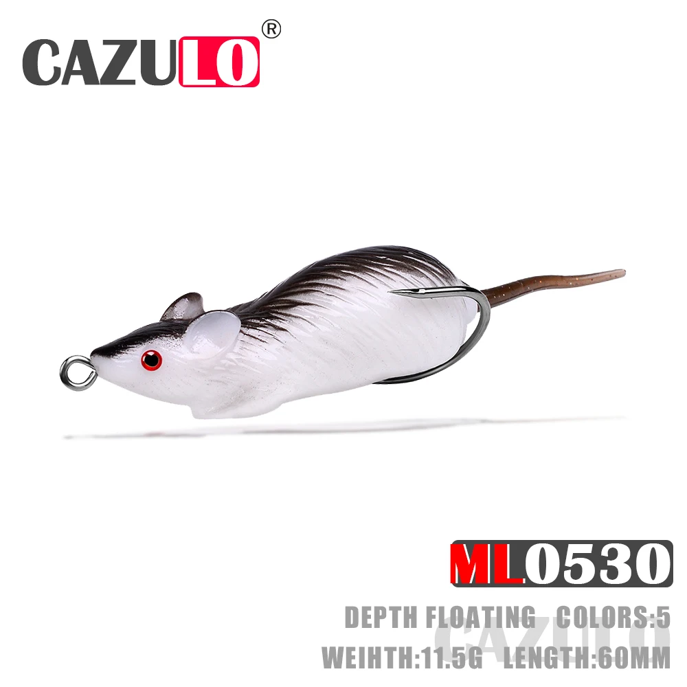 Floating Softbait Fishing Accessories Lures Isca Artificial Weights 11.5g 60mm Silicone Mouse Baits Peche A La Carpe Fish Leurre
Floating Softbait Fishing Accessories Lures Isca Artificial Weights 11.5g 60mm Silicone Mouse Baits Peche A La Carpe Fish Leurre