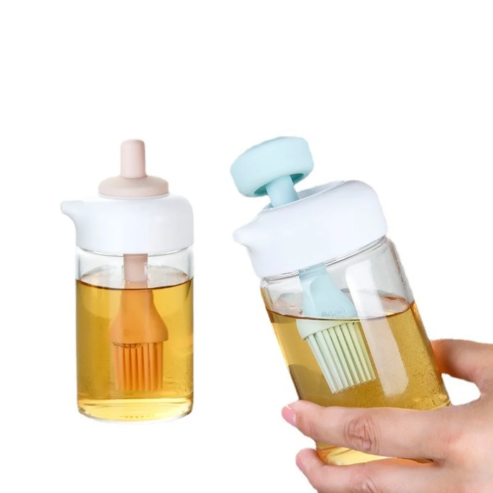 230ml 2 In 1 Oil Silicon Brush Glass Bottle Press-on Seasoning Bottle BBQ Oil Spray Bottle Kitchen Soy Sauce Vinegar Storage Jar
230ml 2 In 1 Oil Silicon Brush Glass Bottle Press-on Seasoning Bottle BBQ Oil Spray Bottle Kitchen Soy Sauce Vinegar Storage Jar