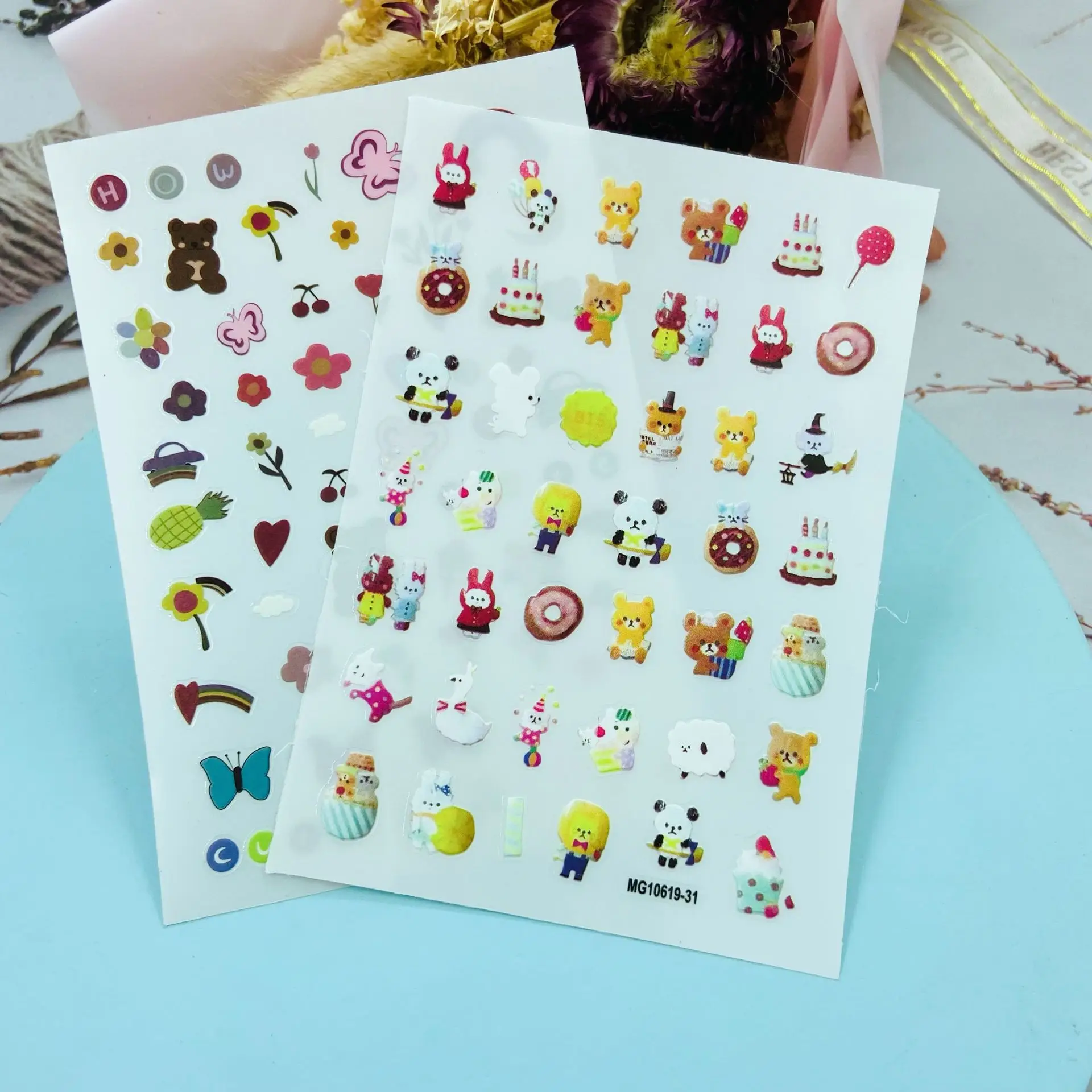 Birthday Cake Cute Bear Pattern Nail Art Sticker Self Adhesive Transfer Decal 3D Slider DIY Tips Decoration Manicure Package
Birthday Cake Cute Bear Pattern Nail Art Sticker Self Adhesive Transfer Decal 3D Slider DIY Tips Decoration Manicure Package