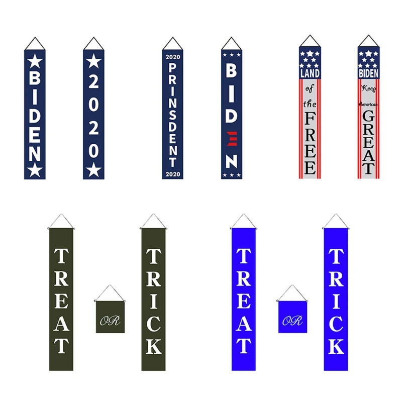 2pcs/set 2020 American President Election Hanging Flag Biden Campaign Banner 
2pcs/set 2020 American President Election Hanging Flag Biden Campaign Banner