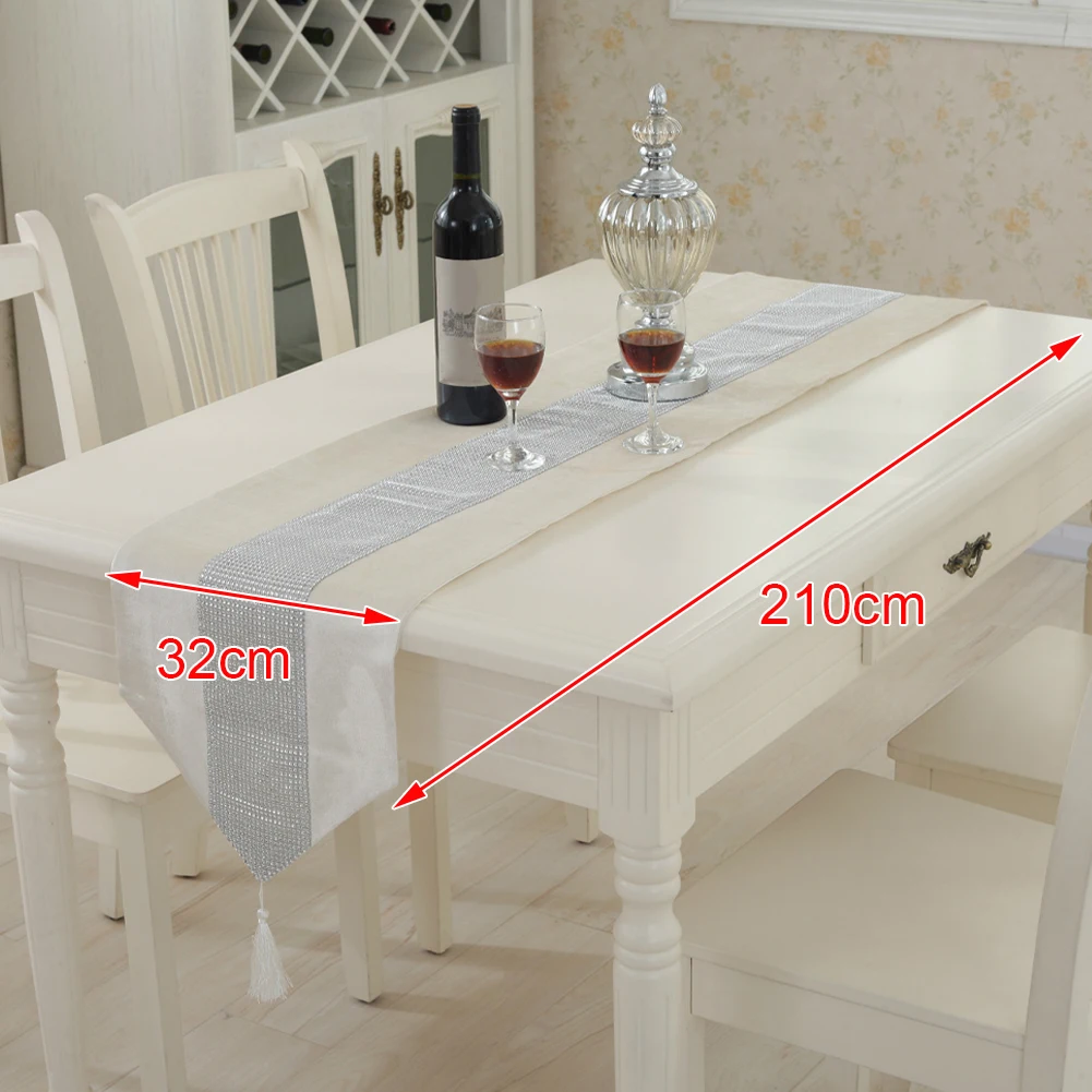 Home Table Cloth Diamond Table Runner with Tassel Decoration for Wedding Party Chirstmas, 3 Sizes Kitchen Supplies Accessories
Home Table Cloth Diamond Table Runner with Tassel Decoration for Wedding Party Chirstmas, 3 Sizes Kitchen Supplies Accessories