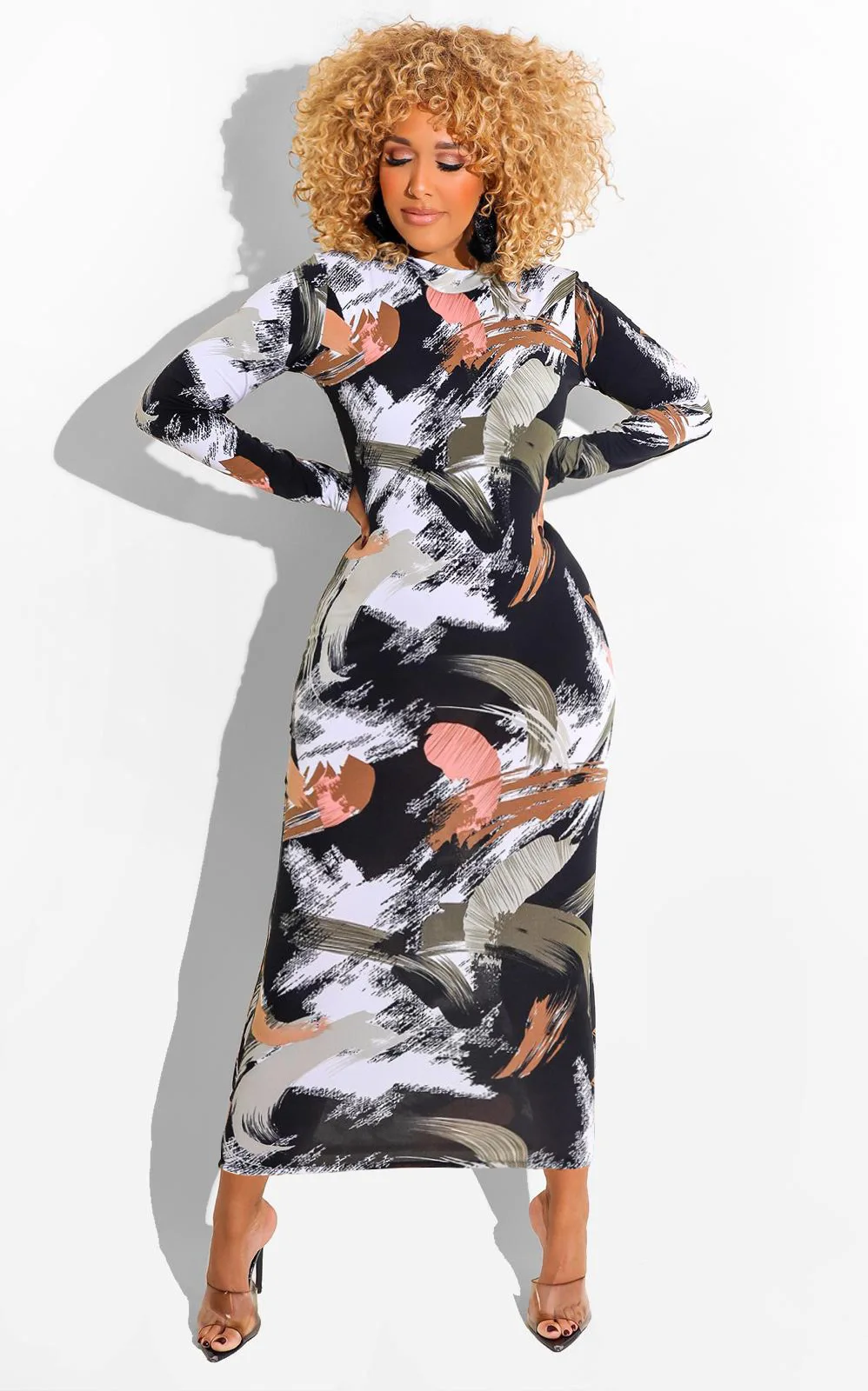 Autumn And Winter Women Print Zipper On Both Sides Dress Fashion Street Wear Ladies Round Neck Sexy Dresses Slim Womens Clothing
Autumn And Winter Women Print Zipper On Both Sides Dress Fashion Street Wear Ladies Round Neck Sexy Dresses Slim Womens Clothing