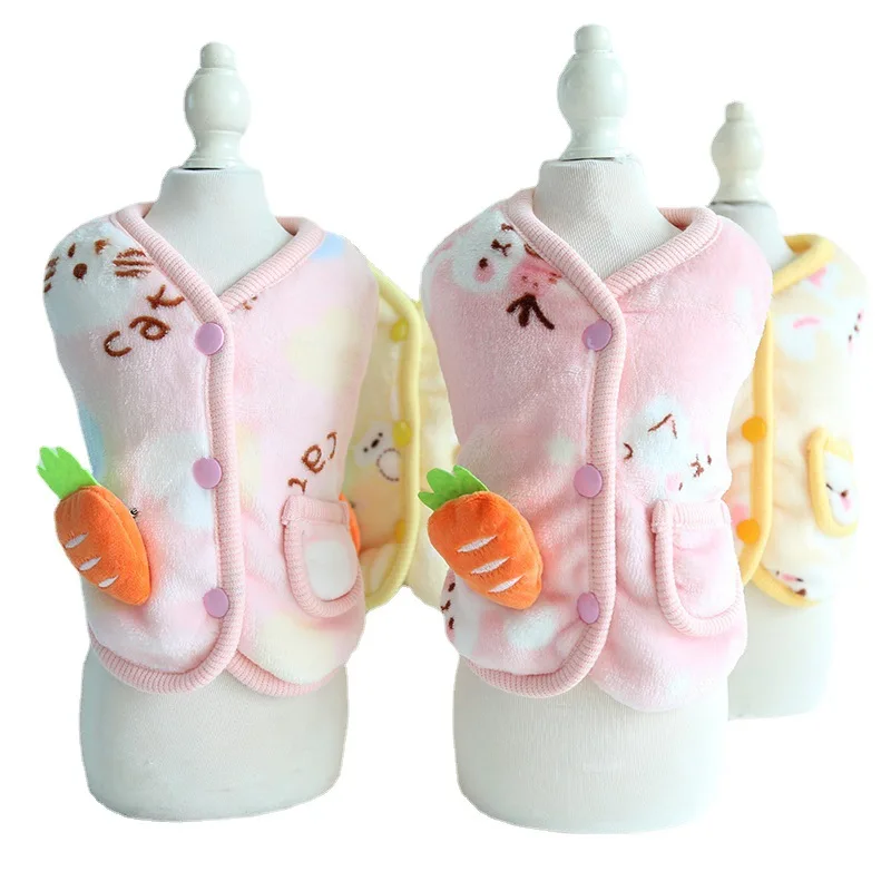 New Carrot Clothes for Dogs Rabbit Dog Vest Cute Cat Clothes Puppy Fleece Coat Pet Supplies XS S M L XL
New Carrot Clothes for Dogs Rabbit Dog Vest Cute Cat Clothes Puppy Fleece Coat Pet Supplies XS S M L XL