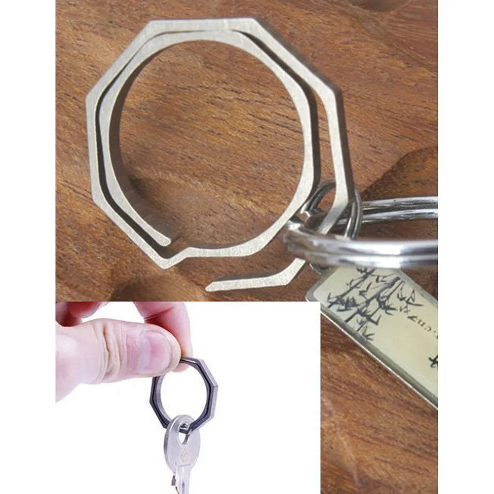 Titanium Alloy Keychain Ring Multifunctional Outdoor Carabiner 20/30mm Lightweight Gadget Key Ring Climbing Equipment Accessorie
Titanium Alloy Keychain Ring Multifunctional Outdoor Carabiner 20/30mm Lightweight Gadget Key Ring Climbing Equipment Accessorie