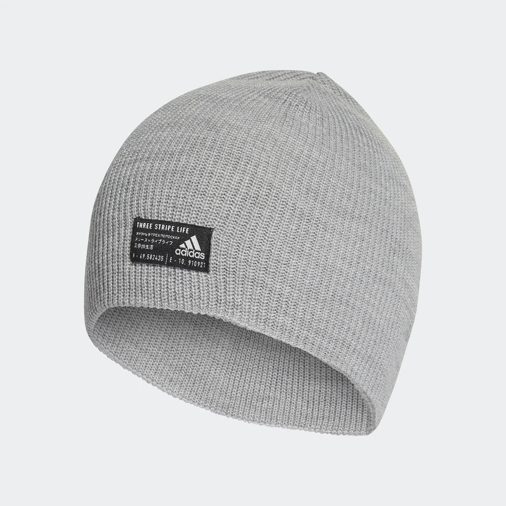 Шапка Adidas PERF BEANIE MGREYH/BLACK/WHITE FS9032 | Спорт и развлечения