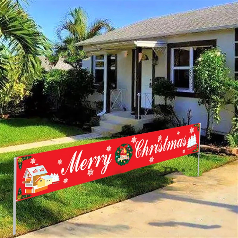 Large Merry Christmas Banner Garland For Xmas Outdoor House Garden Party Decorations Supplies 
Large Merry Christmas Banner Garland For Xmas Outdoor House Garden Party Decorations Supplies