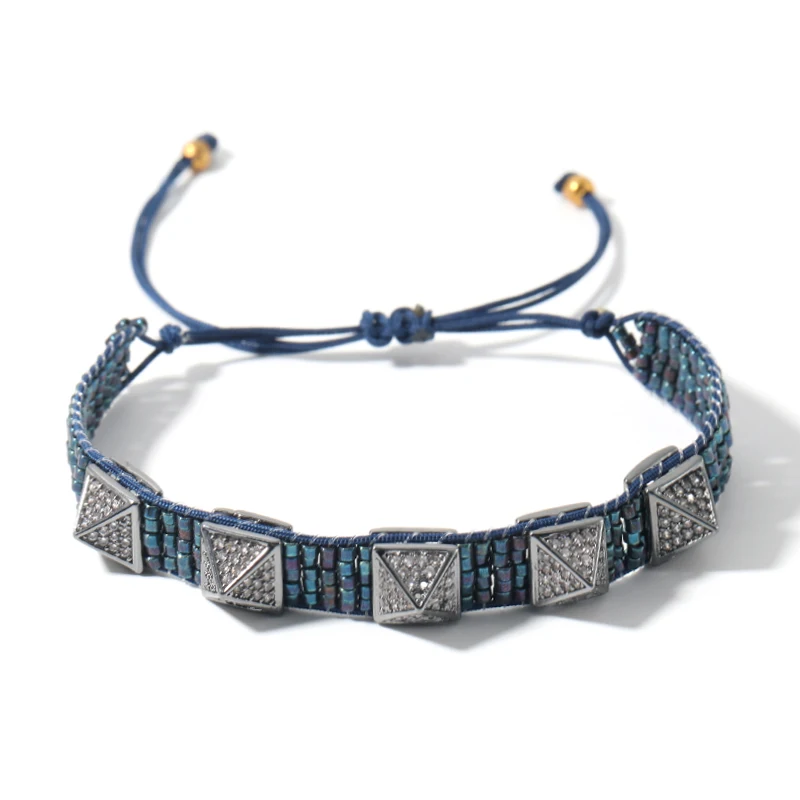 YAUKIA Bohemian Silver Rivet Bracelet Miyuki Armband Hand Woven Pulseras Mujer Moda For Women Geometric 2021 Fashion Art Jewelry
YAUKIA Bohemian Silver Rivet Bracelet Miyuki Armband Hand Woven Pulseras Mujer Moda For Women Geometric 2021 Fashion Art Jewelry