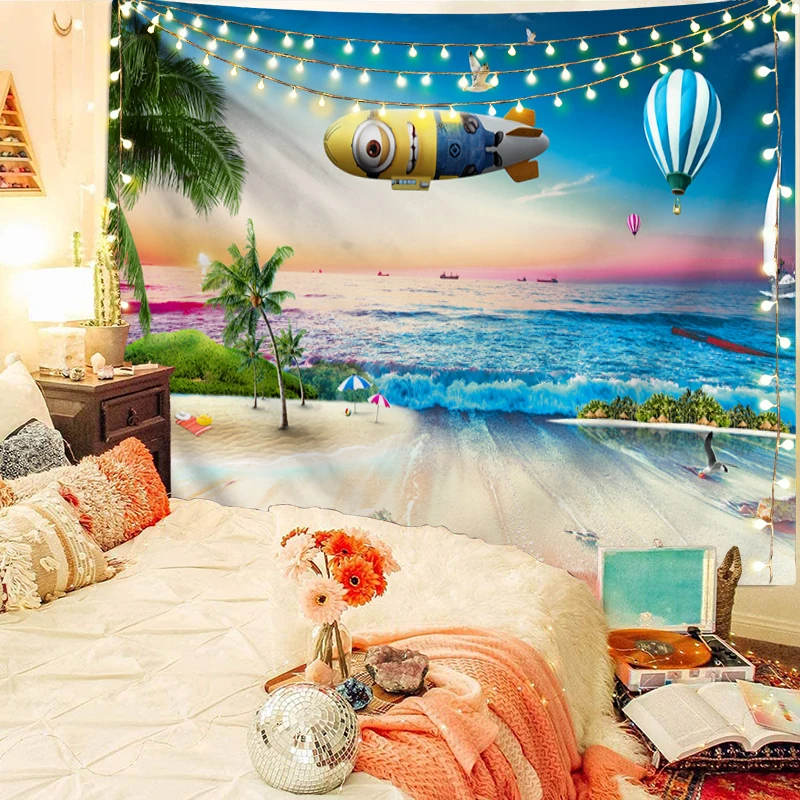 Psychedelic Sea Tapestry Sailboat Ocean Beach Wall Hanging Rainbow Landscape Beach Decoration Cloud Frothy Trippy Hippie Blanket
Psychedelic Sea Tapestry Sailboat Ocean Beach Wall Hanging Rainbow Landscape Beach Decoration Cloud Frothy Trippy Hippie Blanket