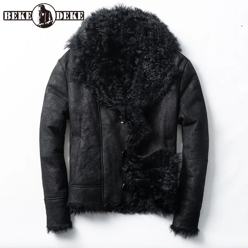 Men Lapel Shearling Real Leather Jacket Winter Thick Biker Lamb Fur Coat Military Natural Fur Jackets Outerwear Oversize 4XL 
Men Lapel Shearling Real Leather Jacket Winter Thick Biker Lamb Fur Coat Military Natural Fur Jackets Outerwear Oversize 4XL