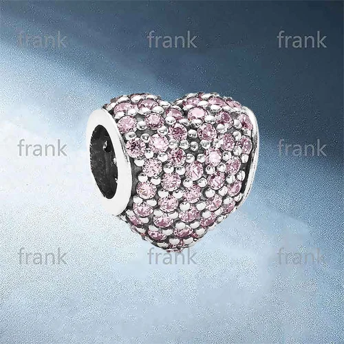 791052PCZ Heart pave silver charm with pink cubic zirconia
791052PCZ Heart pave silver charm with pink cubic zirconia