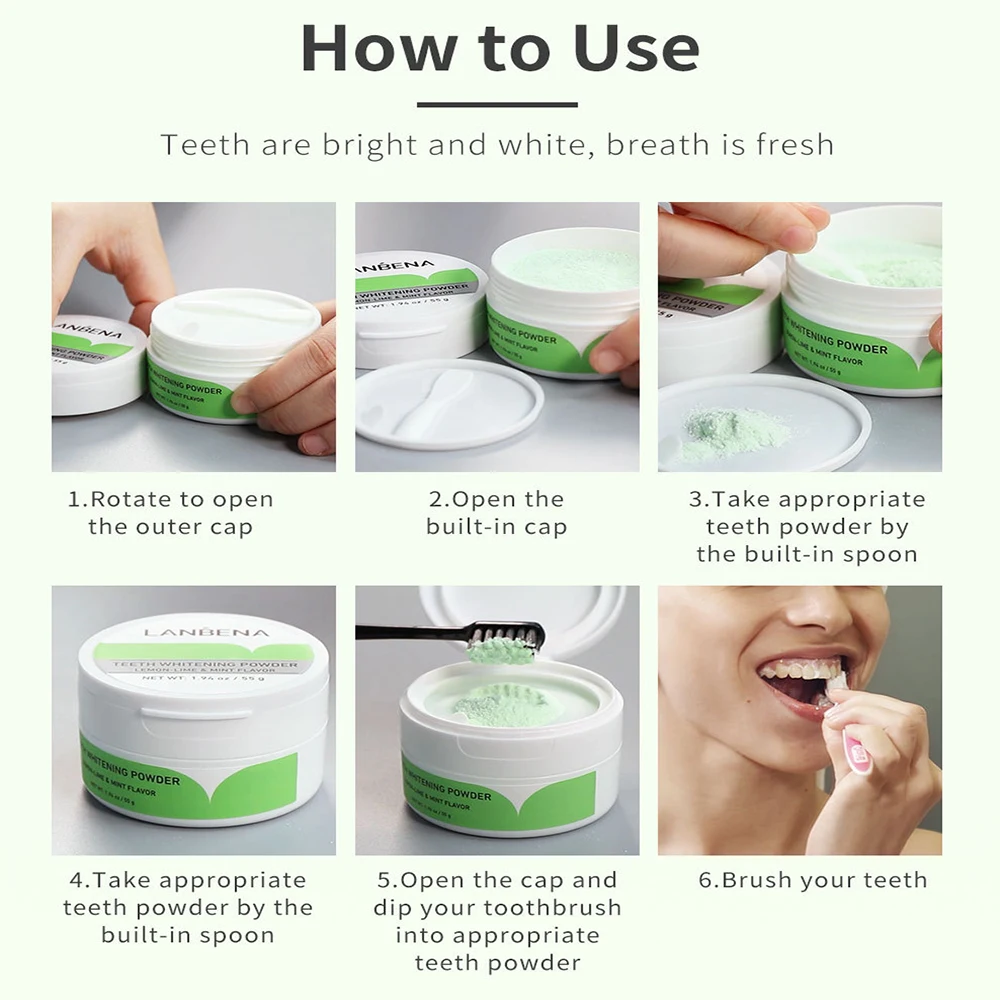 Teeth Whitening Powder Tangy Lemon Lime Hygiene Dental Tooth Cleaning Remove Tartar Safe Protect Bright Teeth Oral Care
Teeth Whitening Powder Tangy Lemon Lime Hygiene Dental Tooth Cleaning Remove Tartar Safe Protect Bright Teeth Oral Care