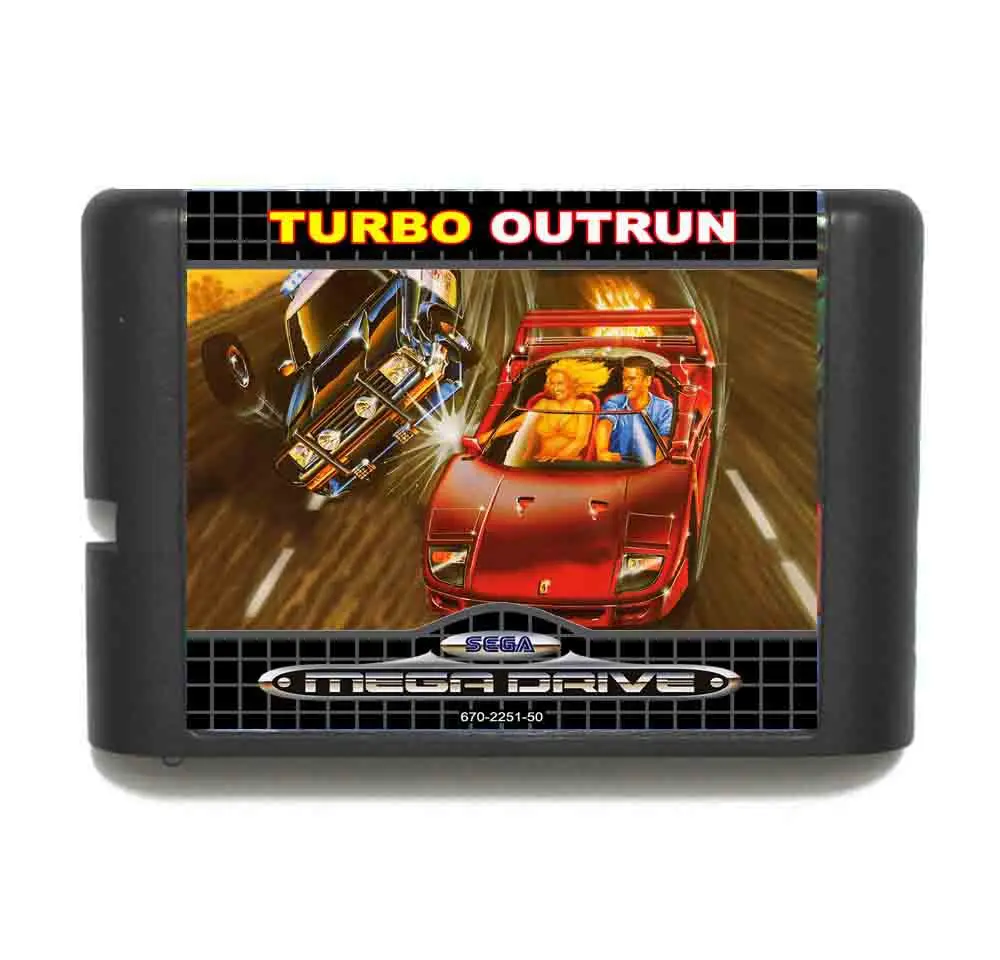 Лидер продаж 16-битная игровая карта MD Turbo Out Run для Sega Mega Drive Genesis - купить по