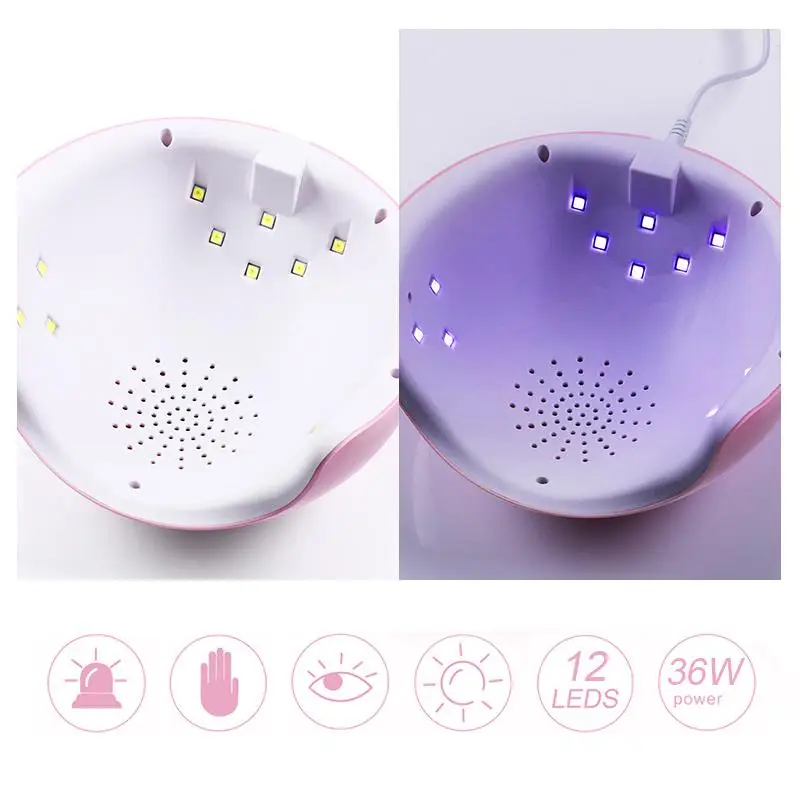54W Nail Dryer for Nail Gel UV Lamp for Curing 12/15/18 LEDS 30s/60s/90s USB Cable Lamp Curing Gel Polish Nail Art Drying Tools
54W Nail Dryer for Nail Gel UV Lamp for Curing 12/15/18 LEDS 30s/60s/90s USB Cable Lamp Curing Gel Polish Nail Art Drying Tools