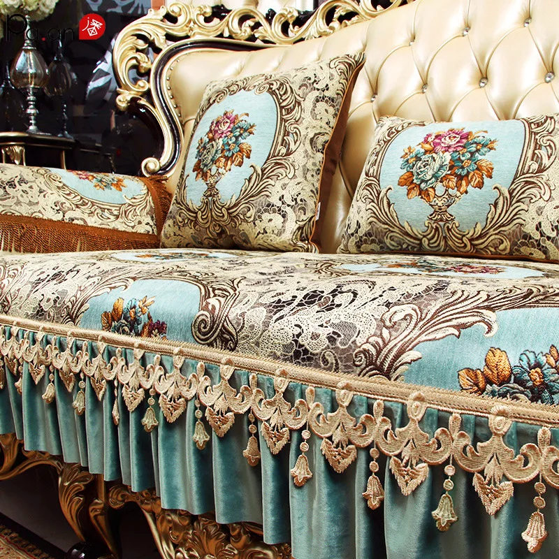 European-style Chenille Sofa Cover Luxury American Couch Covers for Sofas All-inclusive Cushion Four Seasons Universal Non-slip
European-style Chenille Sofa Cover Luxury American Couch Covers for Sofas All-inclusive Cushion Four Seasons Universal Non-slip