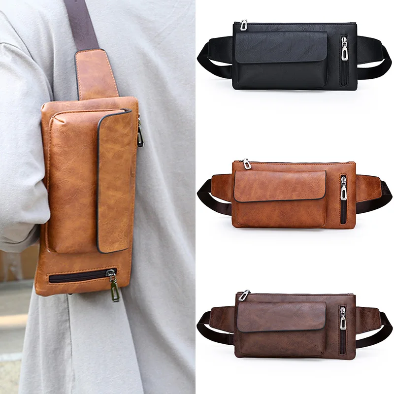 Fashion Men Chest Bag PU Leather Male Sling Shoulder Crossbody Bags Casual Resistant Casual Men Bags Bolso Hombre
Fashion Men Chest Bag PU Leather Male Sling Shoulder Crossbody Bags Casual Resistant Casual Men Bags Bolso Hombre