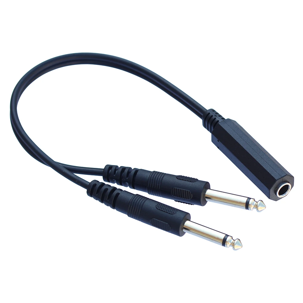 6.35mm ( 1/4" ) Stereo Fmale to 2 X 6.35 Male Y Splitter Adapter Audio Cable 30cm Double 6.5mm Amplifier Cord
6.35mm ( 1/4" ) Stereo Fmale to 2 X 6.35 Male Y Splitter Adapter Audio Cable 30cm Double 6.5mm Amplifier Cord