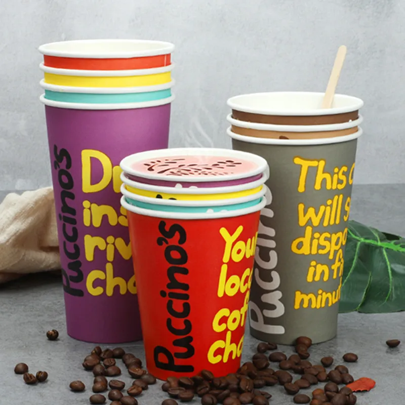50pcs High quality multi color thick paper cups creative disosable coffee cup milk tea cold hot drink packaging cup with lid
50pcs High quality multi color thick paper cups creative disosable coffee cup milk tea cold hot drink packaging cup with lid