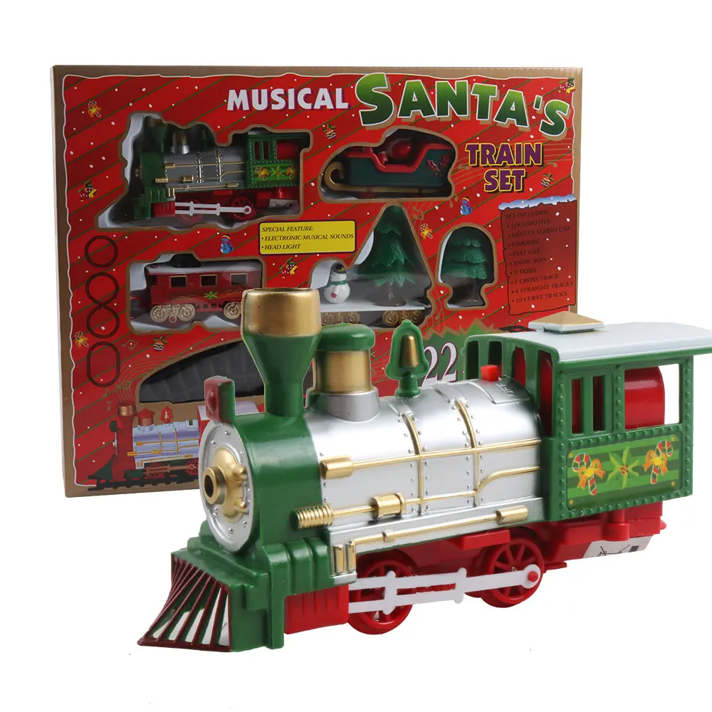Christmas Electric Rail Car Train Toy Children's Railway Racing Road Transportation Building Toys With Light Music
Christmas Electric Rail Car Train Toy Children's Railway Racing Road Transportation Building Toys With Light Music