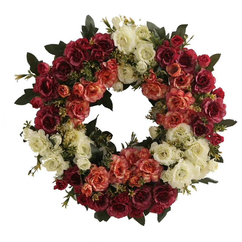 Rose Flower Wreath Handmade Artificial Garland for Front Door Wall Wedding Party Home Decor
Rose Flower Wreath Handmade Artificial Garland for Front Door Wall Wedding Party Home Decor
