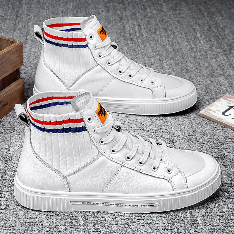 High top white shoes men 2020 autumn new shoes socks boots flat casual men's shoes net red board shoes Martin boots men
High top white shoes men 2020 autumn new shoes socks boots flat casual men's shoes net red board shoes Martin boots men