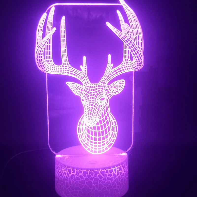 Ночник Milu с 3D рисунком оленя, светодиодный светильник с питанием от батарейки, многоцветный ночник с Usb для украшения дома, дня рождения
Ночник Milu с 3D рисунком оленя, светодиодный светильник с питанием от батарейки, многоцветный ночник с Usb для украшения дома, дня рождения